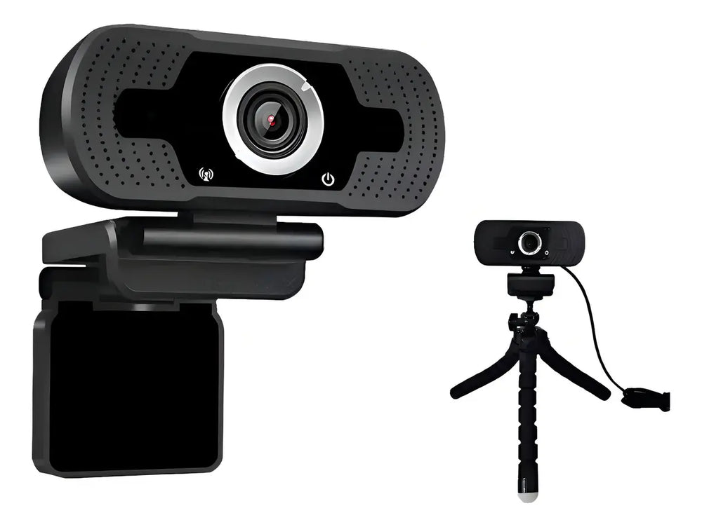 Cámara Web Webcam 2K HD con Micrófono Integrado y Rotación 360° USB