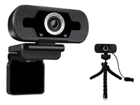 Cámara Web Webcam 2K HD con Micrófono Integrado y Rotación 360° USB