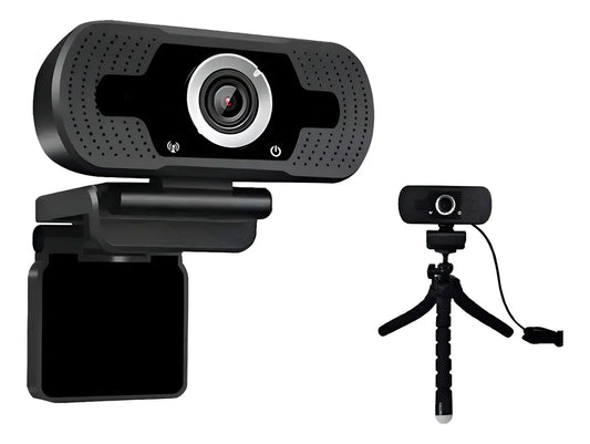 Cámara Web Webcam 2K HD con Micrófono Integrado y Rotación 360° USB